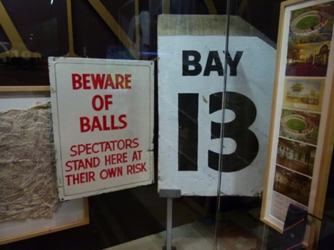 Beware of Balls. BAY 13 (home of the Barmy Army)